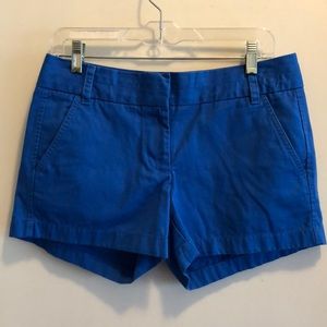J Crew Blue Chino Shorts